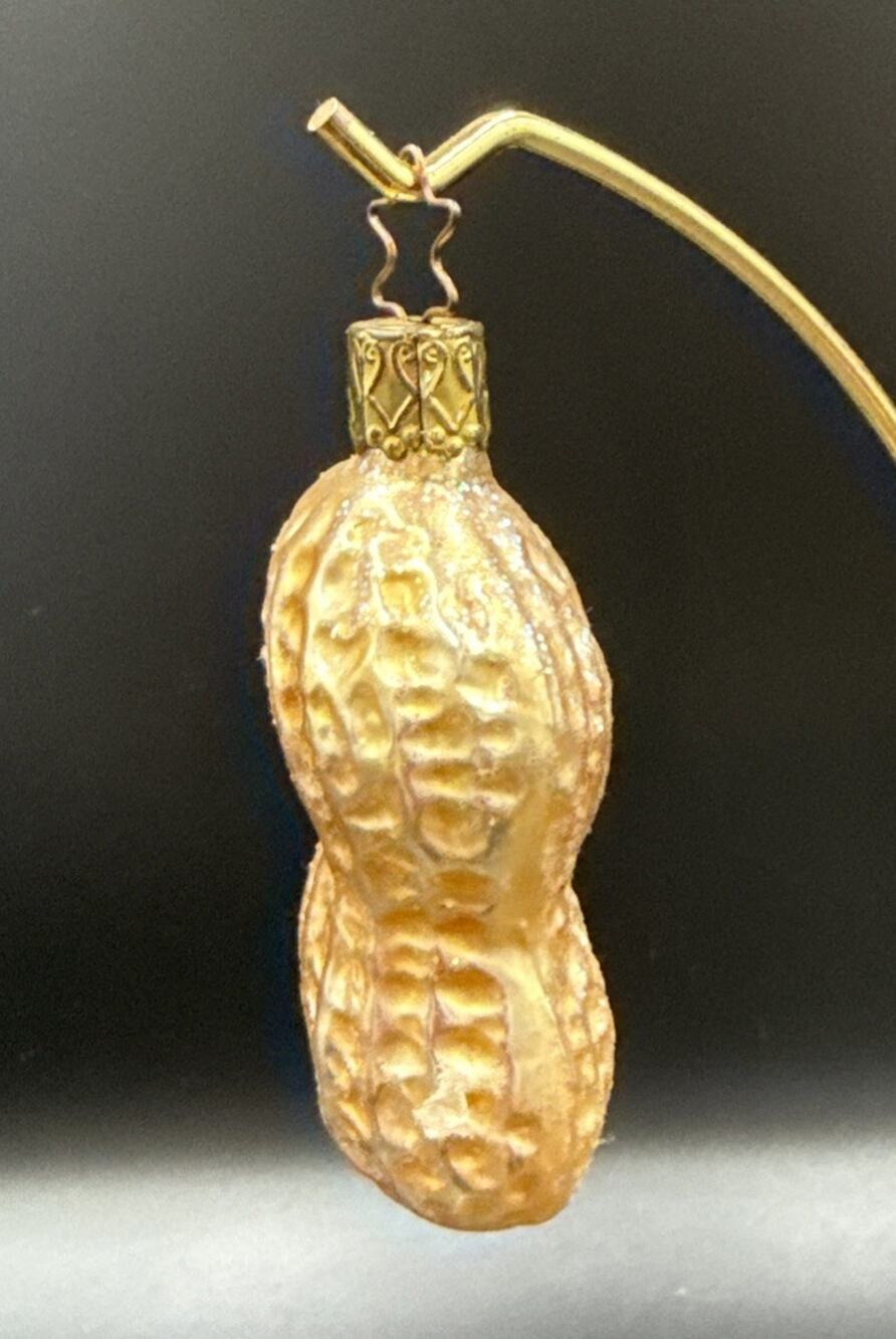 Vintage Inge Blown Glass Peanut Christmas Tree Ornament Germany